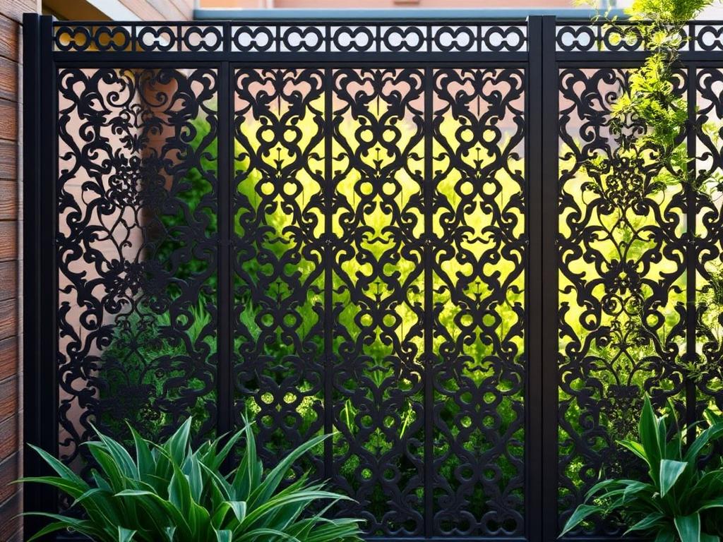 Claustra métallique décoratif découpé au laser réalisé à Rabat